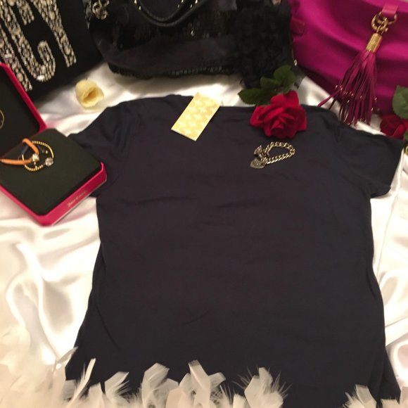 RARE new vintage juicy couture tee shirt and 2 bracelet set ! - Picture 6 of 13